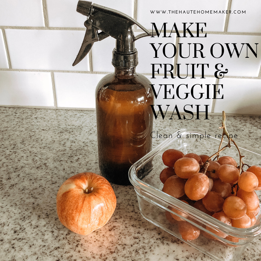 Homemade Fruit and Vegetable Wash Using Natural Ingredients